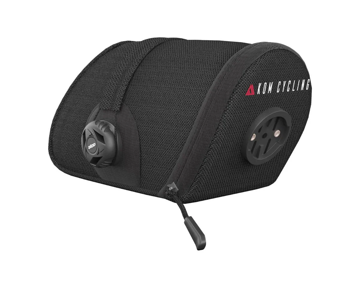 KOM Cycling Saddle Bag w/ Garmin Varia Mount (Black) (Small)